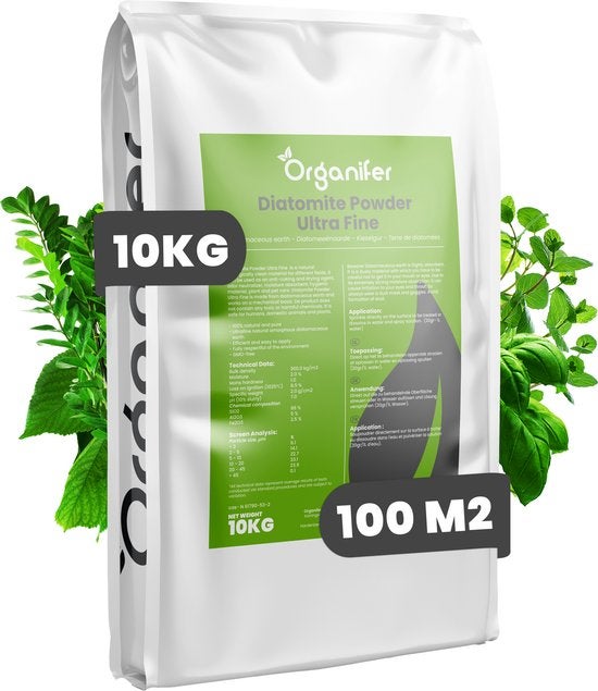 Diatomée Terre - 100% Pure - Poudre Ultra Fine - Sac De 25 Litres - 10 Kg - Organifer