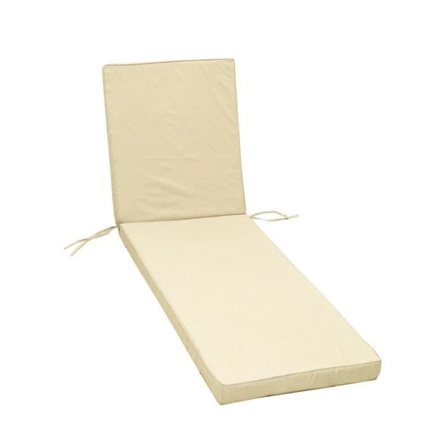 JARDIN PRIVE Coussin bain de soleil MONTE CARLO - 185 x 55 x 6 cm - Ivoire