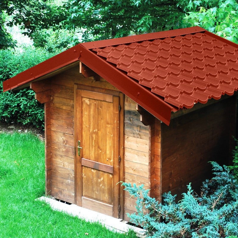 Tôle imitation tuile emboîtable - BACACIER Tuile R Originale® | 1180 x 934mm - 1.00 m² Brun mat - 7