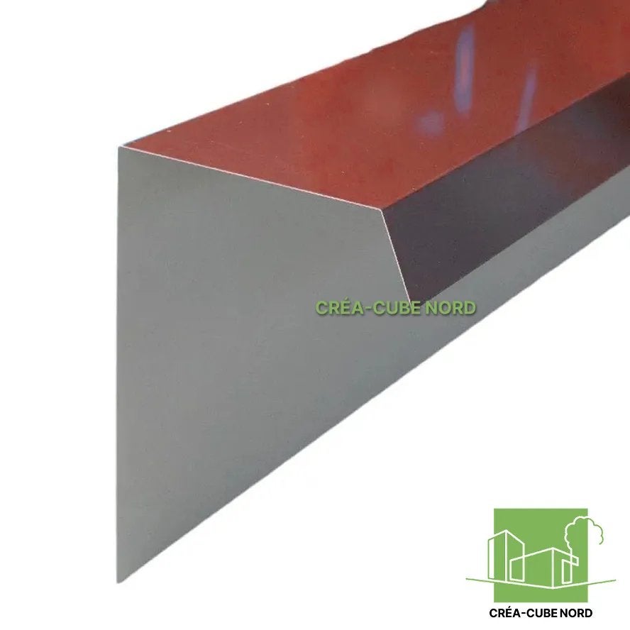 Bande de Rive Bac Acier - 2.10m - Rouge | Leroy Merlin