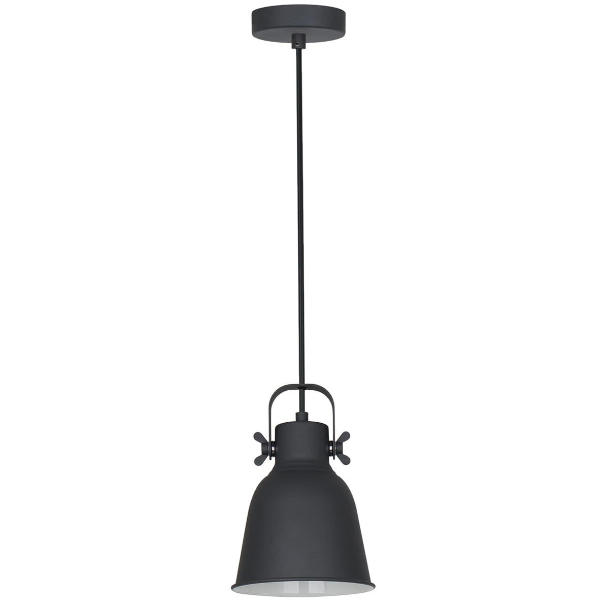 Lampa wisząca Lavare biało-czarna 1xE27x40W wym: 170 x 16 x 16 cm metal Italux