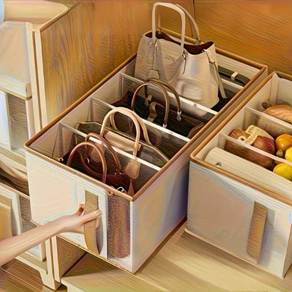 Organisateur Sac A Main Organisateur De Sac En Feutre (30x10x20cm) - 8 Poches Pour Tout Ranger Organisateur De Sac A Main