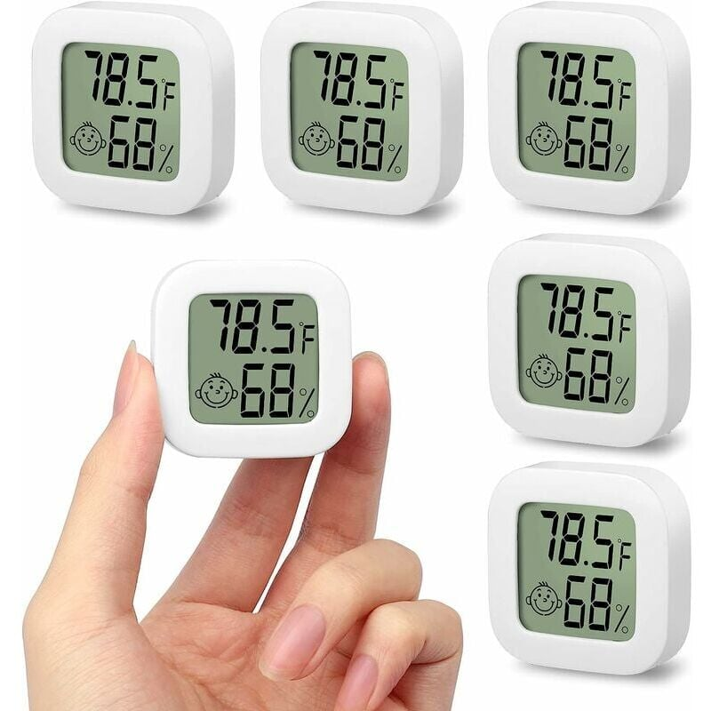 sztuk Mini przenośny termometr LCD wewnętrzny cyfrowy czujnik temperatury i wilgotności