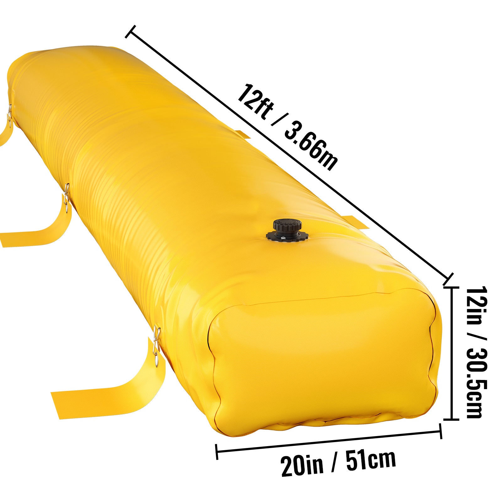 2 Bolsas de Arena sin Arena para inundaciones barreras de inundación para barreras de Agua para el hogar para inundaciones, Reutilizables para (25x100 cm/0.8x3.3 FT