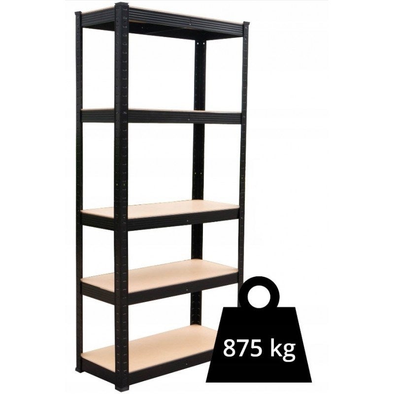 Regał Magazynowy Topeshop Metalowy P9030 Mdf 875kg 30x90x180 cm