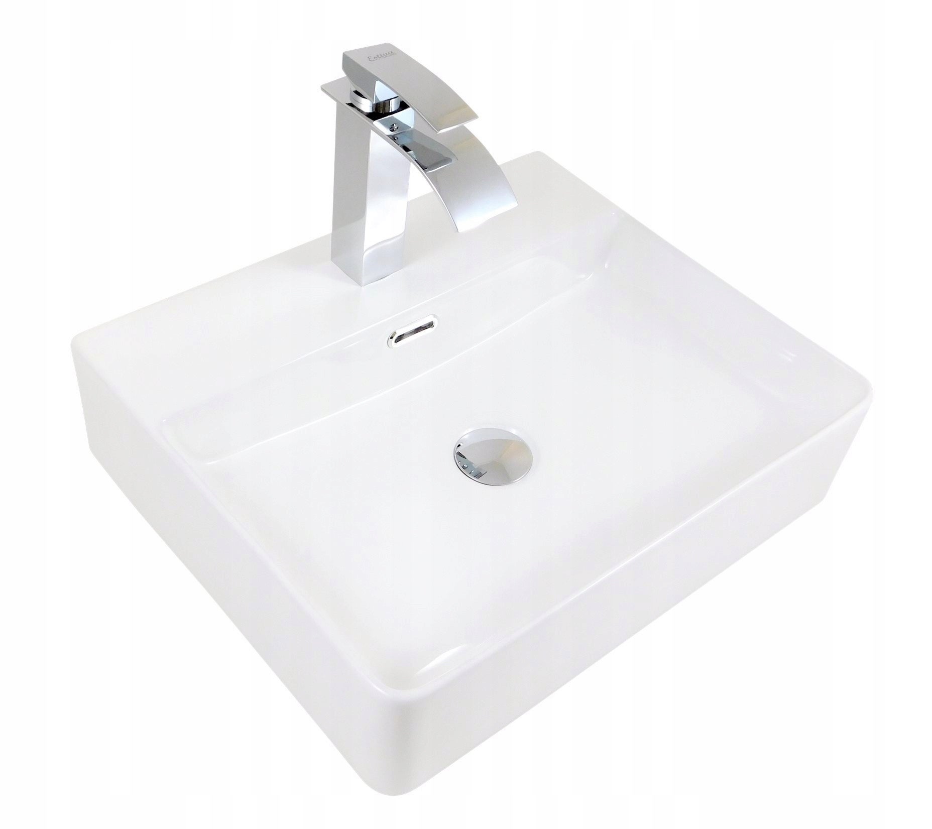 Umywalka nablatowa Estiva SANDA White biała 50x36x13 cm