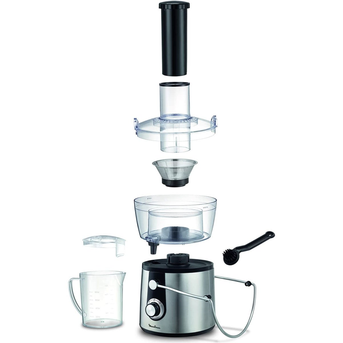 Moulinex Juice Express JU550D10 Frullatore, 800 W, 1,4 litri, 2 velocitÃ&nbsp;, nero/argento - 4