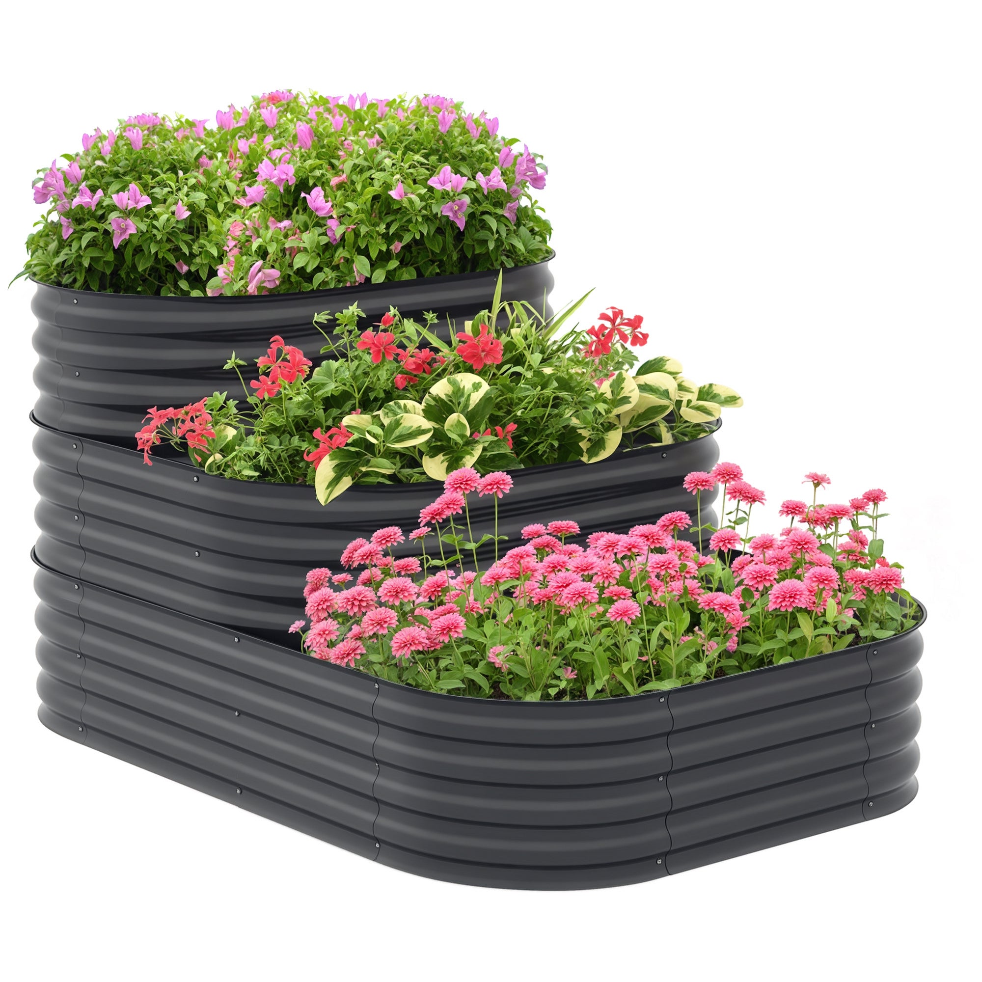 Carré Potager 3 Étages UP' – 9 Cases – 371 Litres – Hors Sol, Montage Simple – Cerland – 120 X 100 X 54 Cm