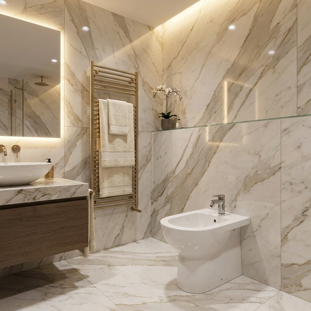 Bidet filomuro in ceramica monoforo con troppopieno – Gemma 2 | Ceramica Dolomite
