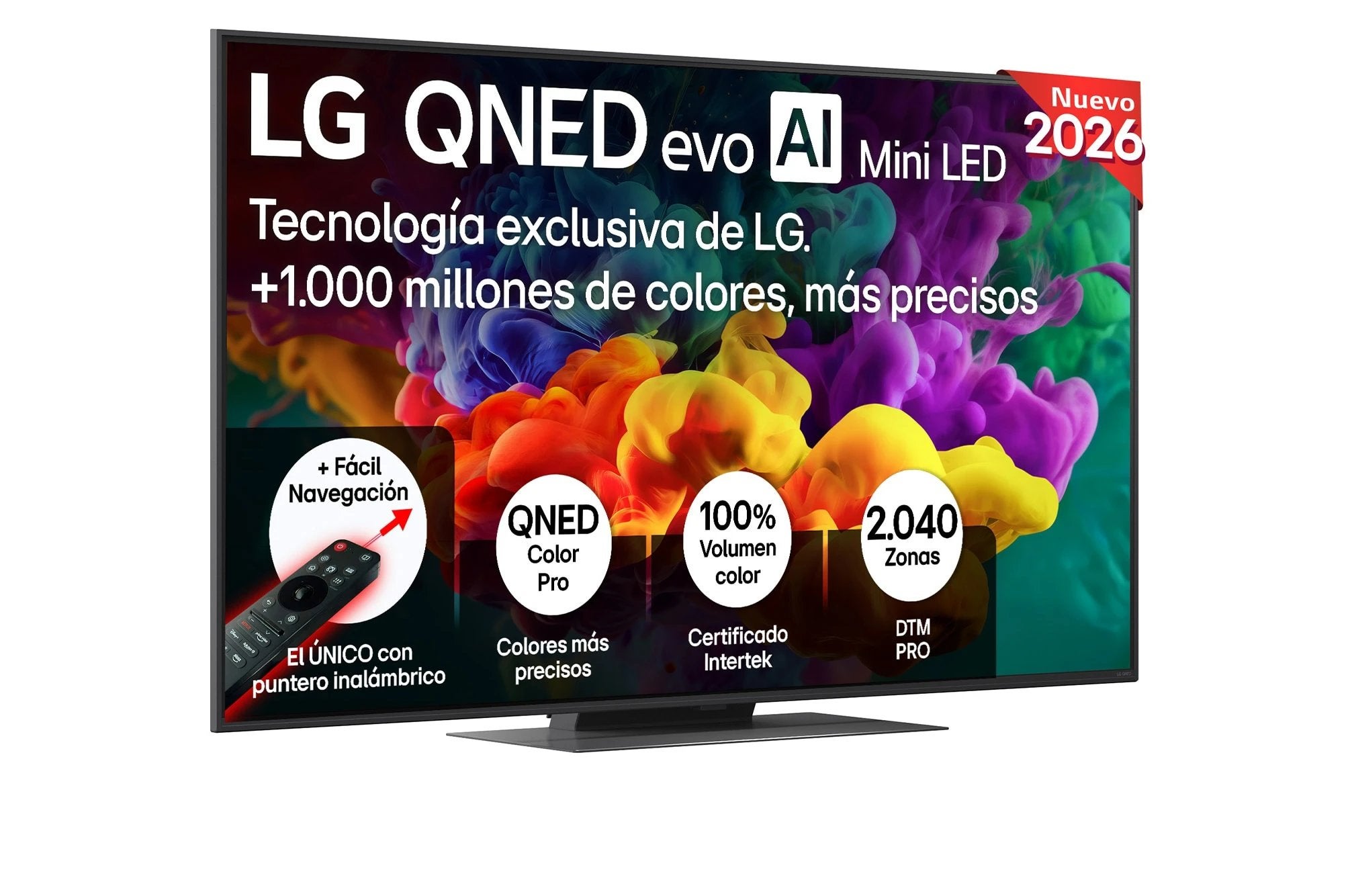 Lg Tv Qned Mini Led 55", 55Qned86b6b, Uhd 4K, Procesador Inteligente Α8 Ai Processor 4K Gen3, Smart Tv, Dvb-T2 (H.265), Negro MediaMarkt - Imagen 3
