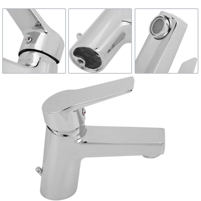 Miscelatore Monocomando AICA Per Lavabo - Cromato, Con Flessibili 40cm, G1/2 - Foto 11