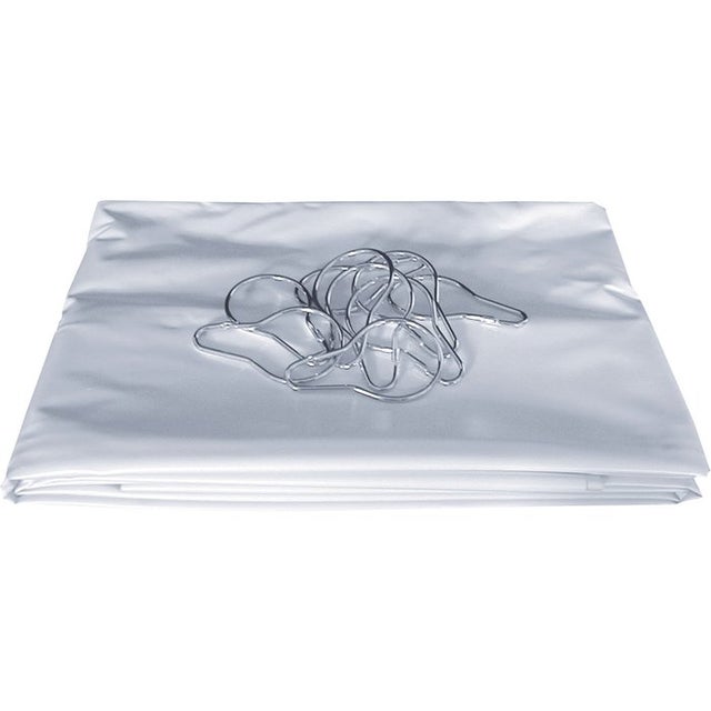 Rideaux de douche - PVC blanc - 2 x 1,8 m - Pellet ASC