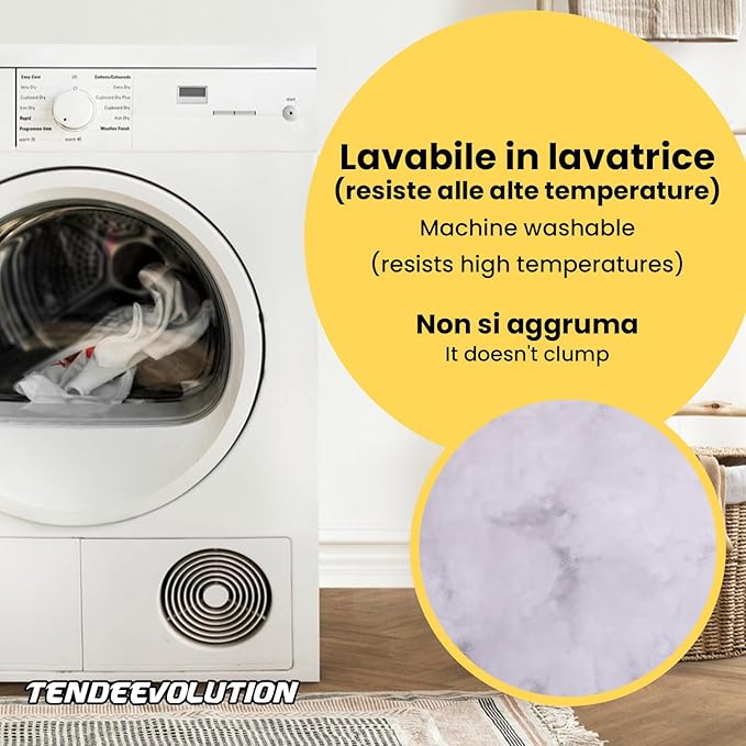 Ouate synthétique par kg | Pour coussins, peluches, cadeaux | Hypoallergénique, douce et résistante - 4