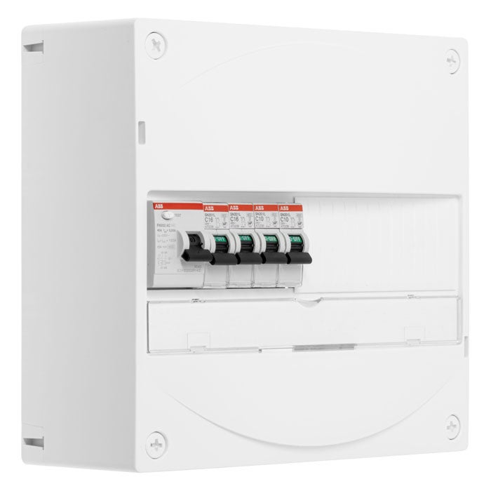 Tableau électrique ABB, 1 rangée, interrupteur différentiel 30 mA 40A — free download