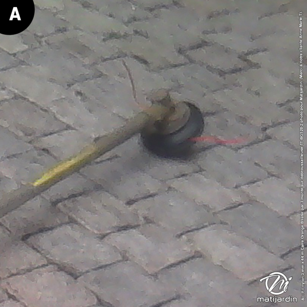 Fil nylon 3 mm x 44 m Carré Orange Blister par 2 - 3