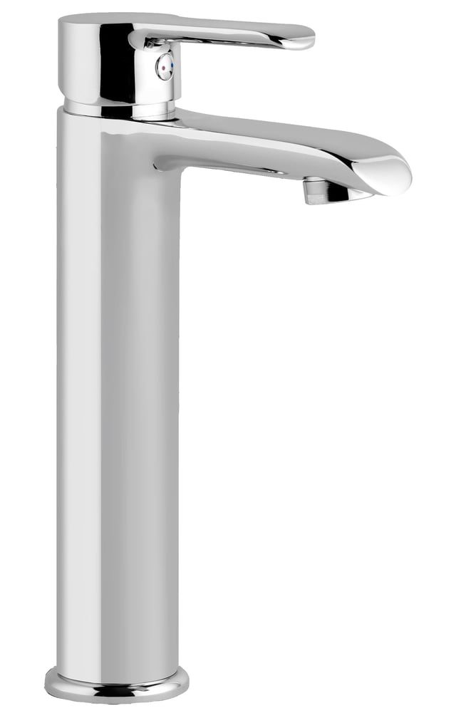 Mitigeur lavabo haut en laiton, robinet salle de bain chromé, KING