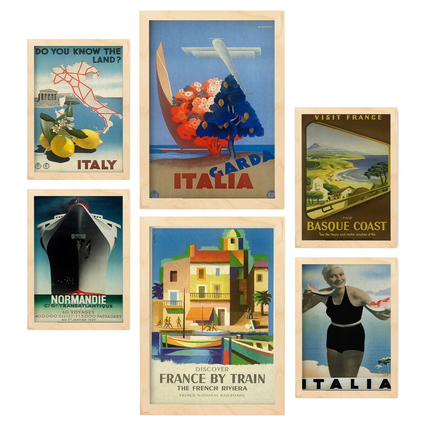 Nacnic Poster ancien. Affiche vintage France et Italie. Apprenez à connaître Tripoli. Format A4 Sans cadre Nacnic Poster ancien. Affiche vintage France et Italie. Apprenez à connaître Tripoli. Format A4 Sans cadre