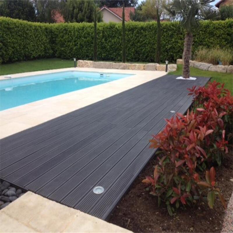 Lame terrasse bois composite plein Maxima L 360 cm - Gris anthracite, Ep. 22mm, Larg. 14 cm, Long. 360 cm - 5