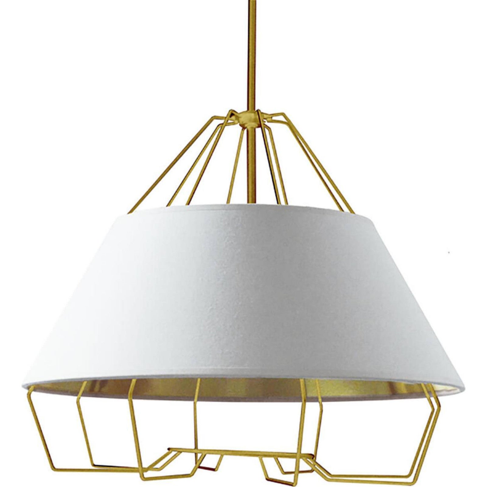 Suspension Moderne Atmosphera CARRIE - Dorée, Métal, 38 Cm - Neuve