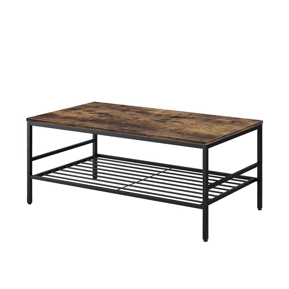 Vicco Stolik kawowy Fyrk, Goldkraft dąb/czarny, 106 x 60 cm z półką