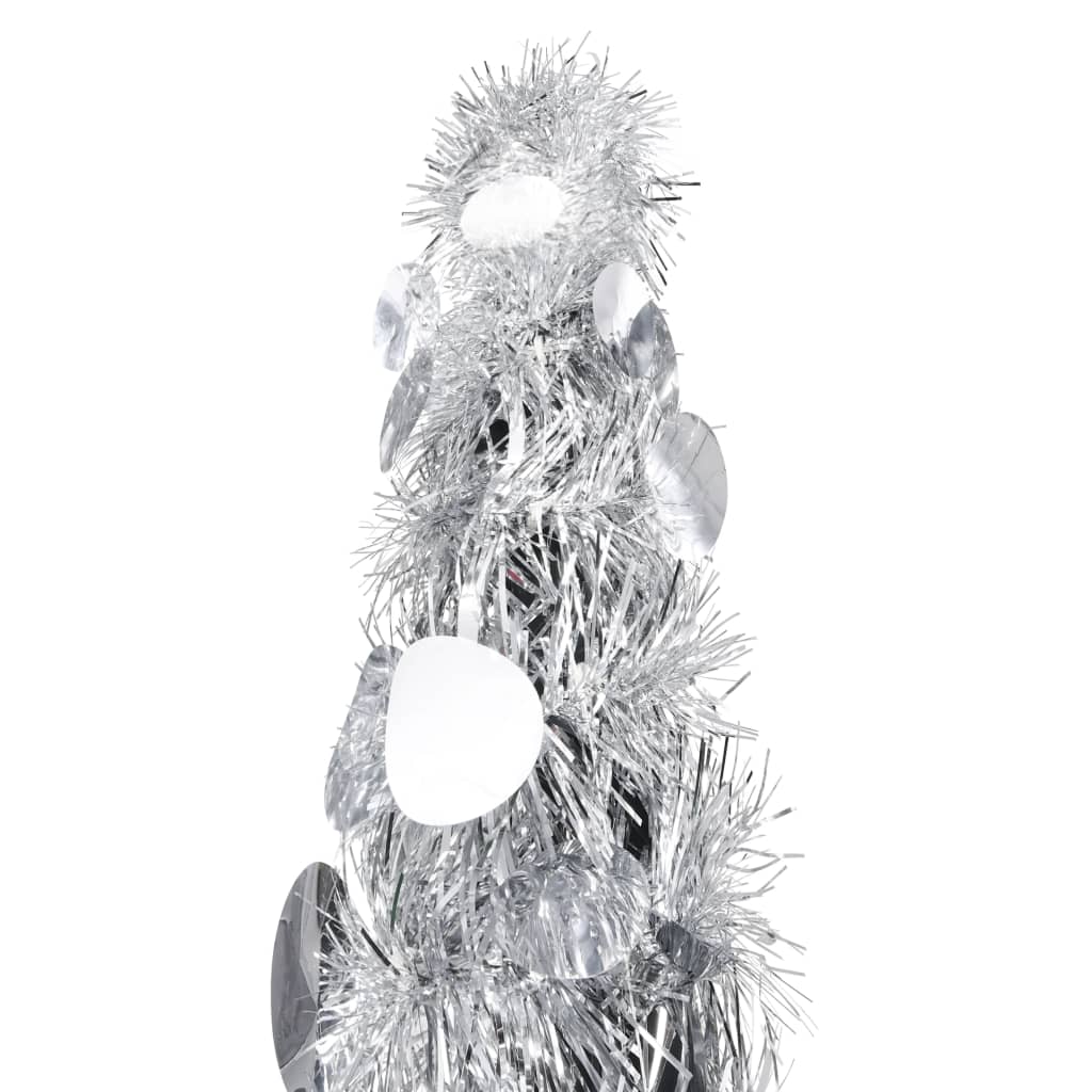 Maison Exclusive - Albero di Natale Artificiale Apribile Argento 180 cm PET - 6