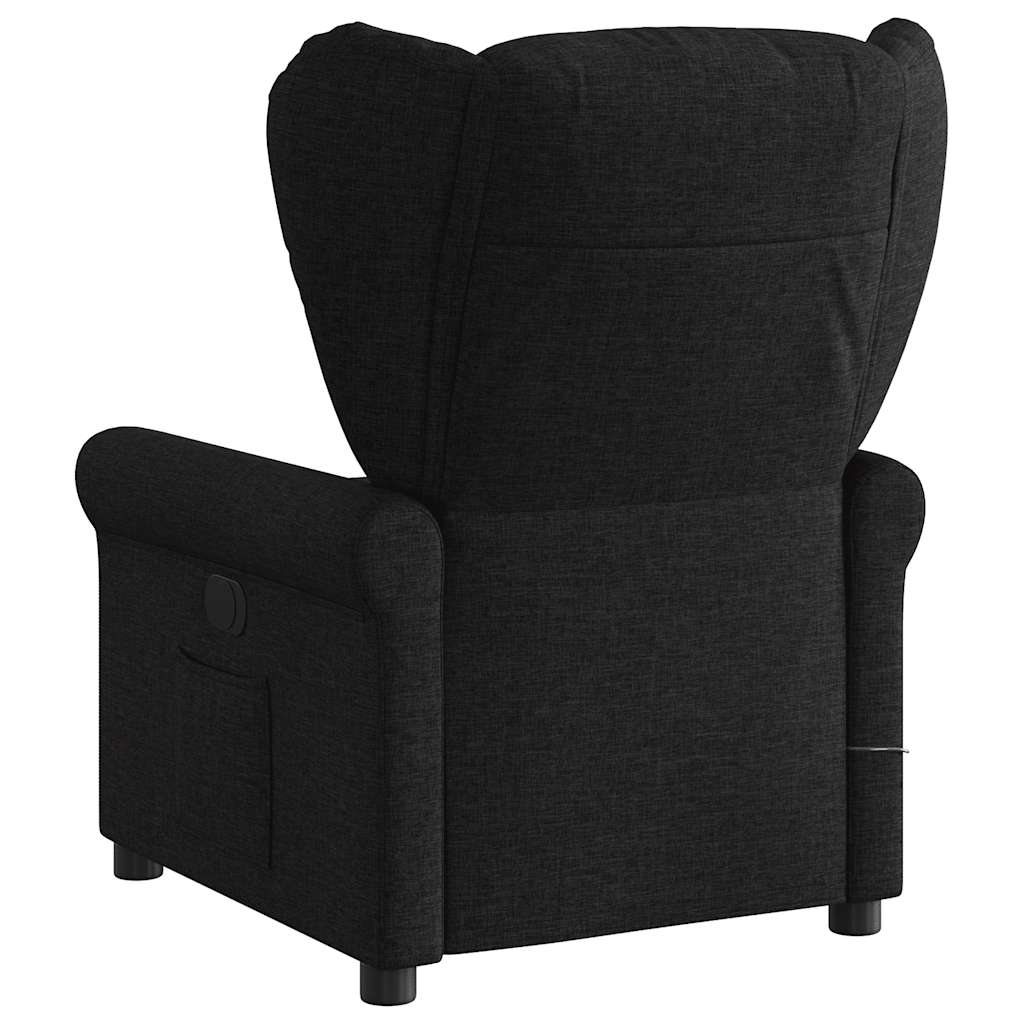 Fauteuil de massage | Fauteuil de relaxation | Chaise de relaxation inclinable Noir Tissu CFW300299 - 5