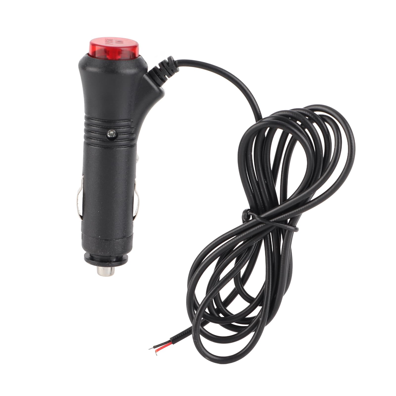Adattatore Con Spina Accendisigari Auto Universale 12V-24V - Cavo 1,5m Con Interruttore E Fusibile 10A - Presa Di Corrente Maschio - 2
