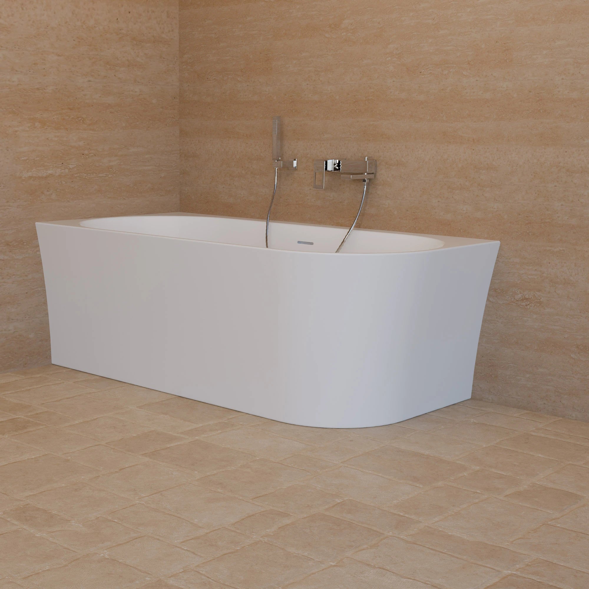 Baignoire Ilot Cosmic 160 gauche blanche 160 x76 x58 cm, by SPALINA - 8