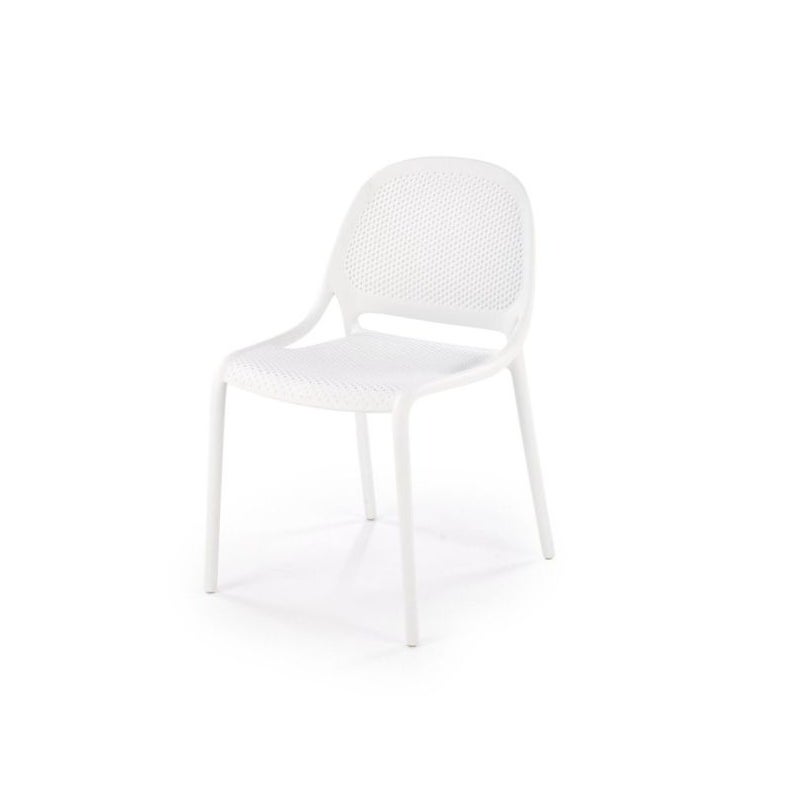 Krzesło K532 białe z tworzywa PVC