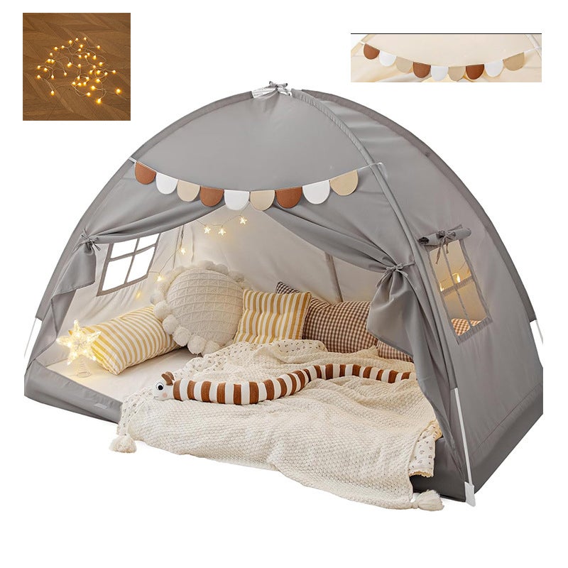 Ledander tienda de campaña individual gris para interior, para privacidad, para habitaciones, para camas individuales