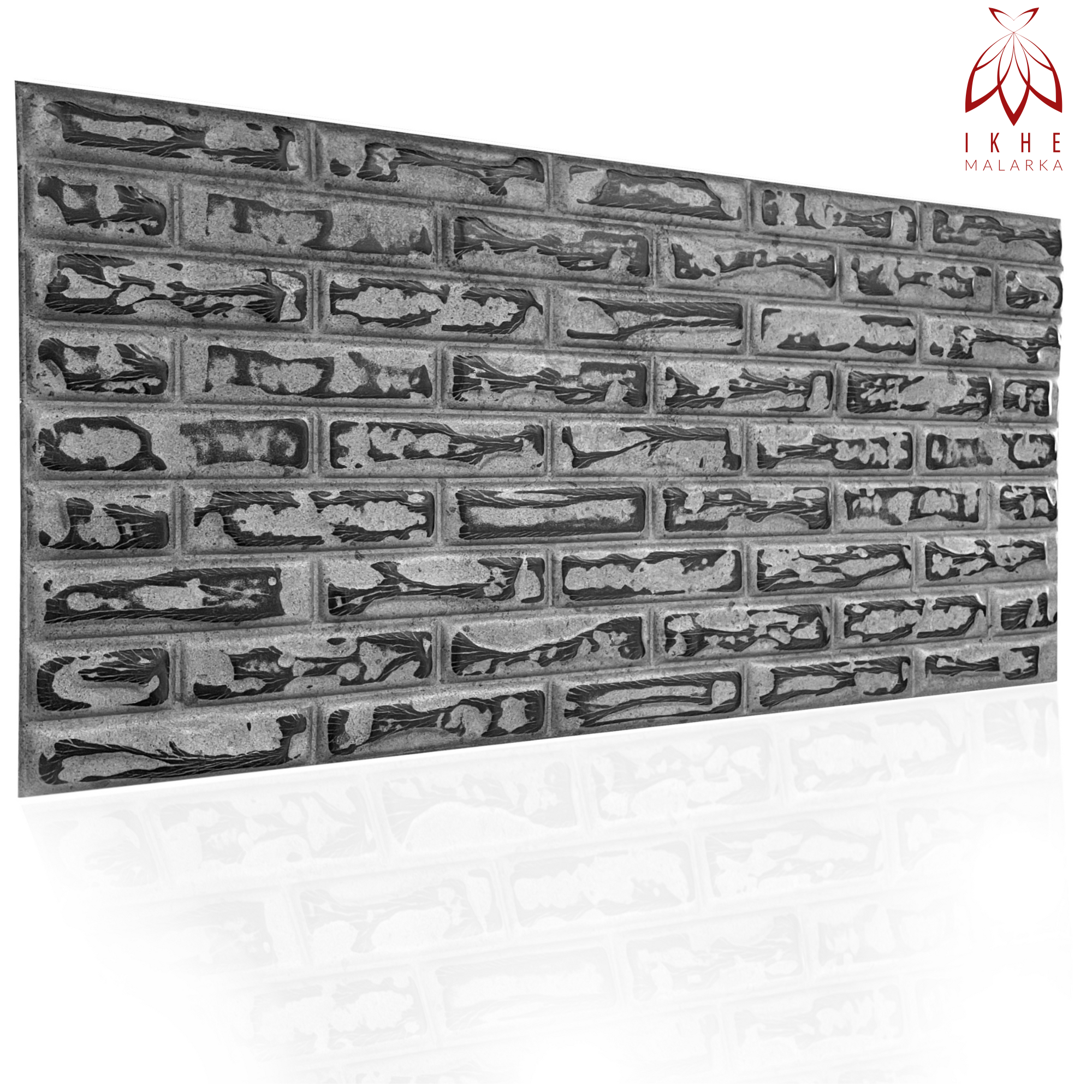 Lot de 30 panneaux muraux 3D autocollants aspect pierre 70 x 77 cm en mousse PE - blanc | Leroy