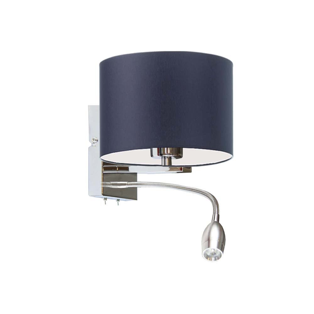Kinkiet LED lampa ścienna lampa na ścianę z abażurem walec MOTO