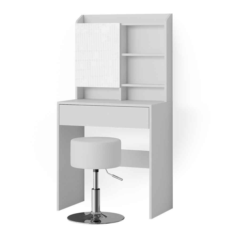 Vicco coiffeuse Laura, Blanc, 70 cm avec tabouret Leroy Merlin