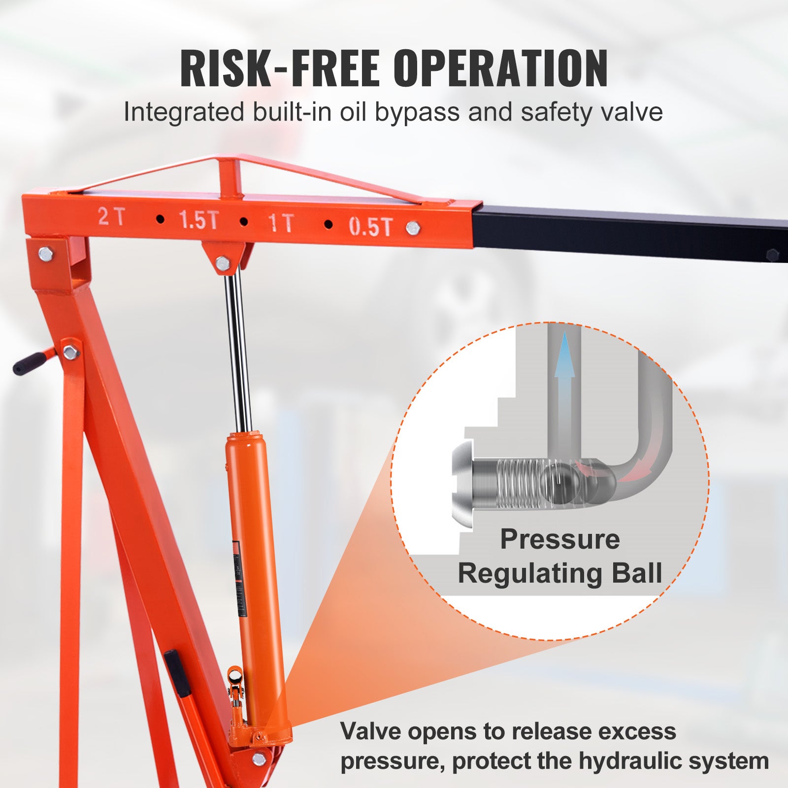 Macaco hidráulico pistão longo,SucceBuy capacidade 8 toneladas,bomba pistão duplo e base com suporte para gruas de elevação,gruas garagem/oficina - 8