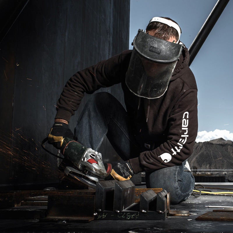 Sweat Midweight Sleeve Logo Hooded K288 Noir - Carhartt - Taille S - 2