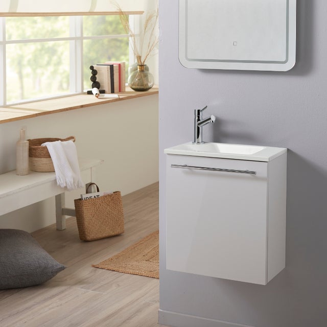 Mitigeur Lavabo Eau Froide Haut 29 Cm - Robinet Acier Inoxydable Chromé Moderne Avec Flexible 60 Cm
