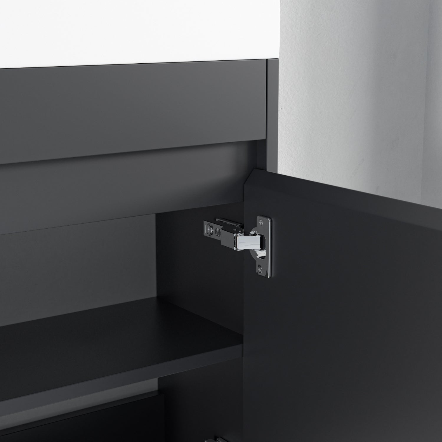 LOMAZOO meuble lave-mains Ibiza noir mat - 40cm - 6