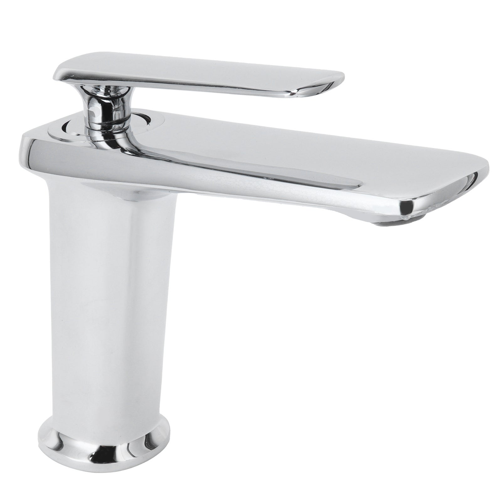 ENCOFT Rubinetto Acqua Fredda Automatico con Sensore ad Infrarossi, Rubinetto per Lavabo Lavandino Bacino Bagno Rubinetto Touchless (Verticale-20cm
