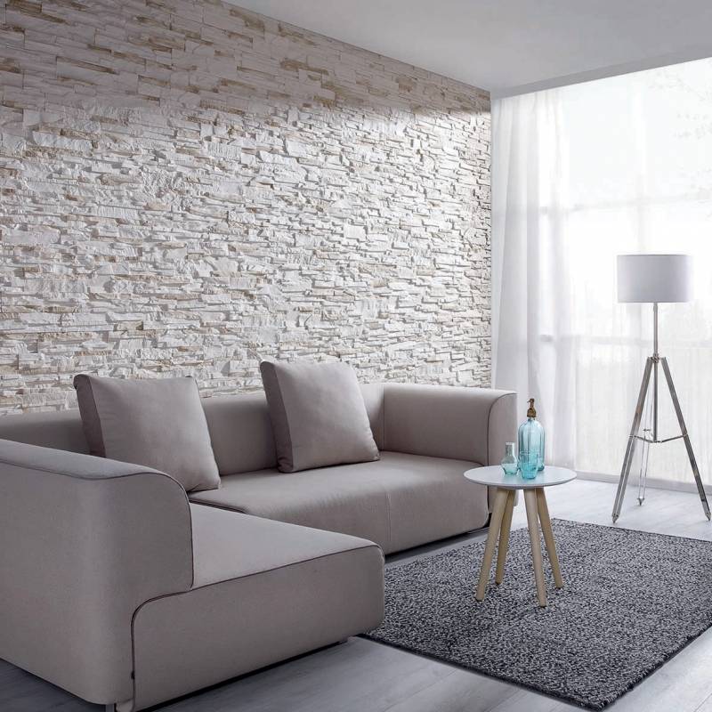 Parement imitation pierre mix beige plâtre 0.72 m2 - 2