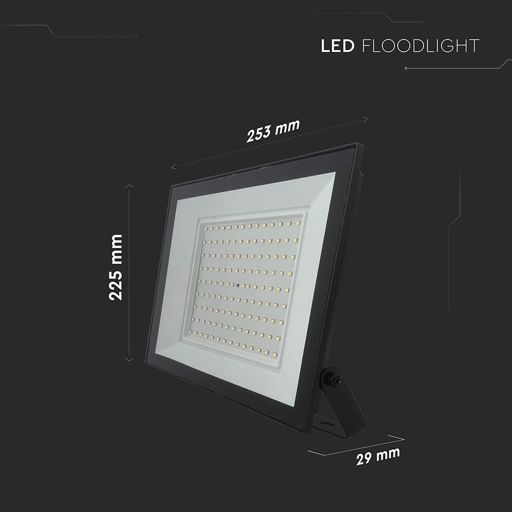 Projecteur LED 100W 4000K Noir 8700lm - 4