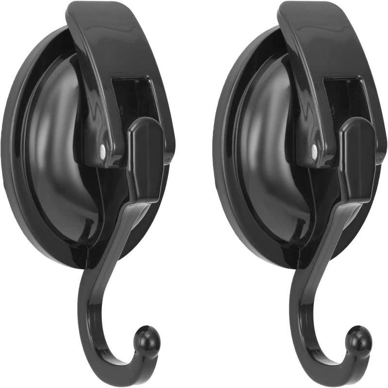 Lot De 2 Crochets Muraux Noirs Robustes - Acier Inoxydable 304, Charge 10 Kg, Design Moderne Pour Manteaux, Serviettes & Sacs