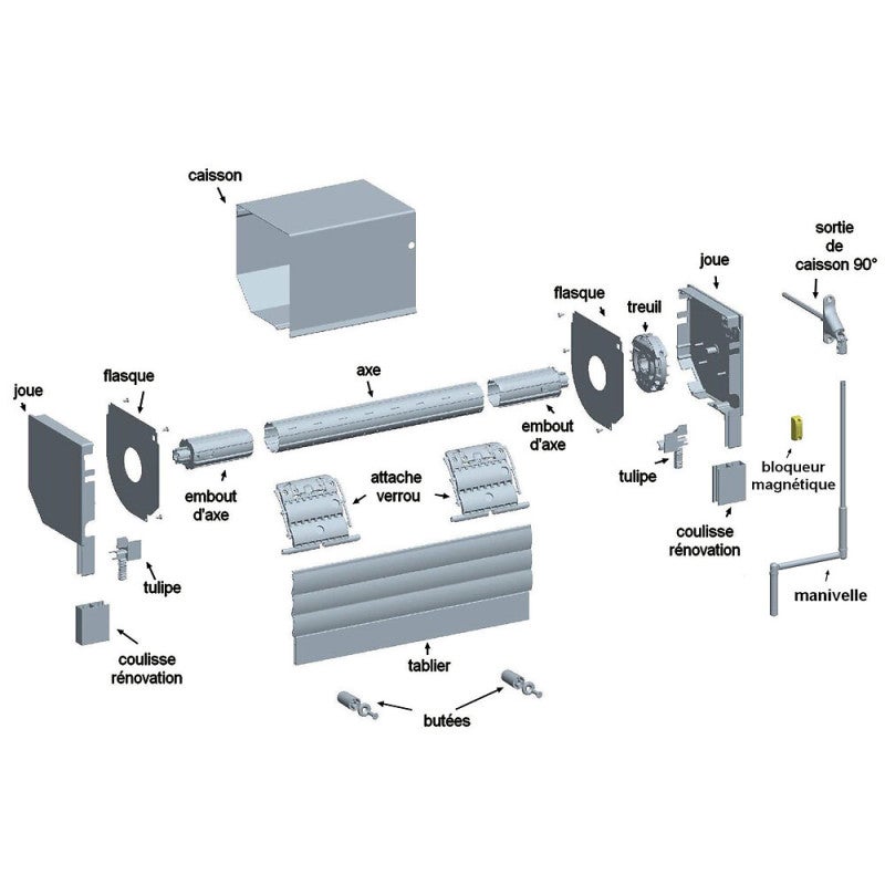 Bloqueur magnétique mural pour manivelle de volet roulant - 3