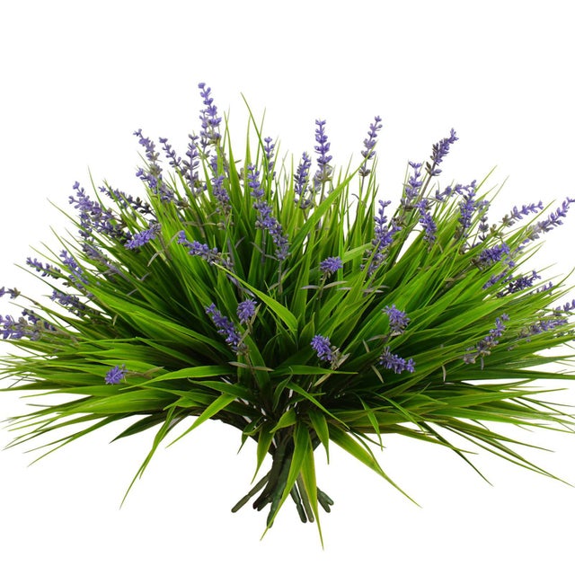 Pack de 10 Lavandas Artificiais - Decoração de Plantas para Jardim, Varanda, Casamento | Plantas Artificiais Resistentes aos UV