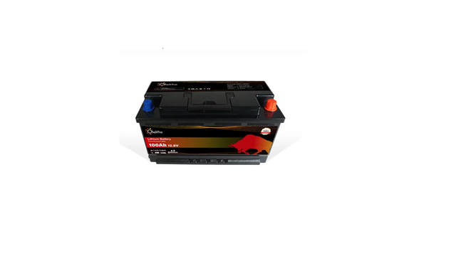Batteria Litio Olalitio 100Ah 12,8V LiFePO4 con Bluetooth e BMS - Ideale per Autoconsumo e Veicoli