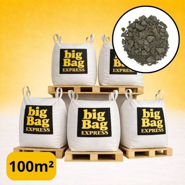 PACK 5 X BIG BAG de +/- 1,5T Mélange à Béton Sable & Graviers Ø 0/16 mm - Livraison PREMIUM