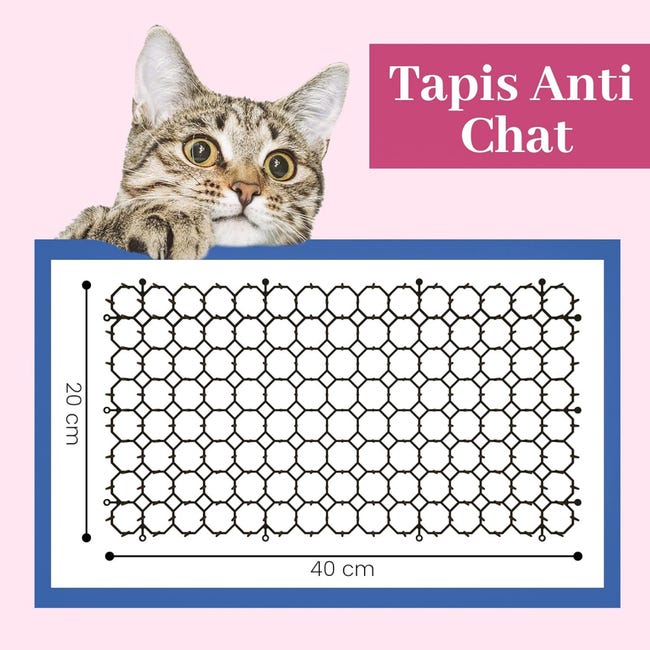 Tappetini Repellenti Per Gatti Trasparenti - 6 Pezzi 34x42 Cm | Anti Graffio Per Mobili E Piante | Sicuro Per Animali - Foto 4