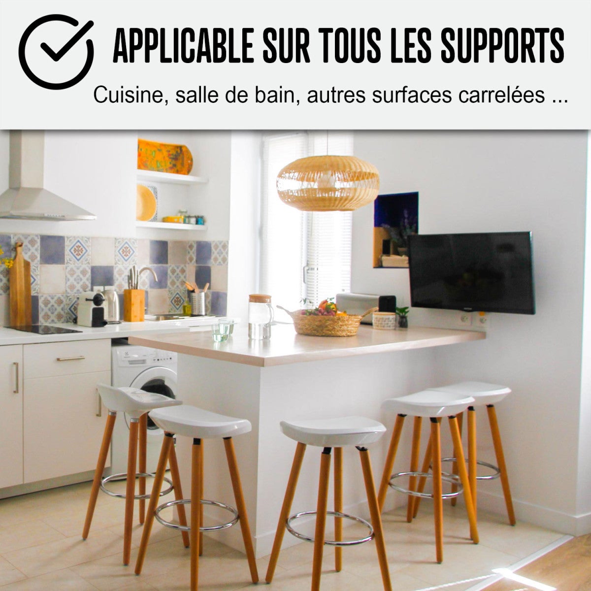 BETON CIRE CARRELAGE POUR SOLS ET MURS - KIT BETON CIRE SUR CARRELAGE - 10 m² (en 2 couches) Lin Beige - ARCANE INDUSTRIES - 3
