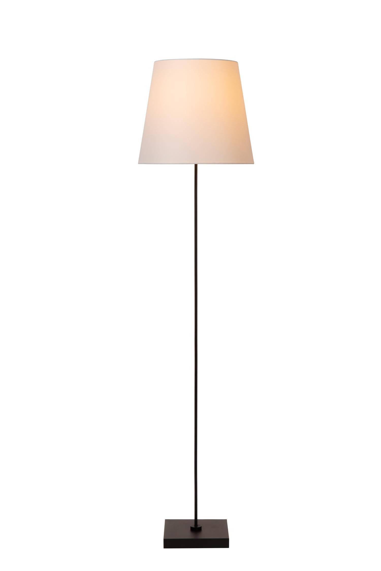 Lampa podłogowa stojąca Pendio czarno-biała 1xE27x40W wym: 150 x 35 x 35 cm tkanina Lucide