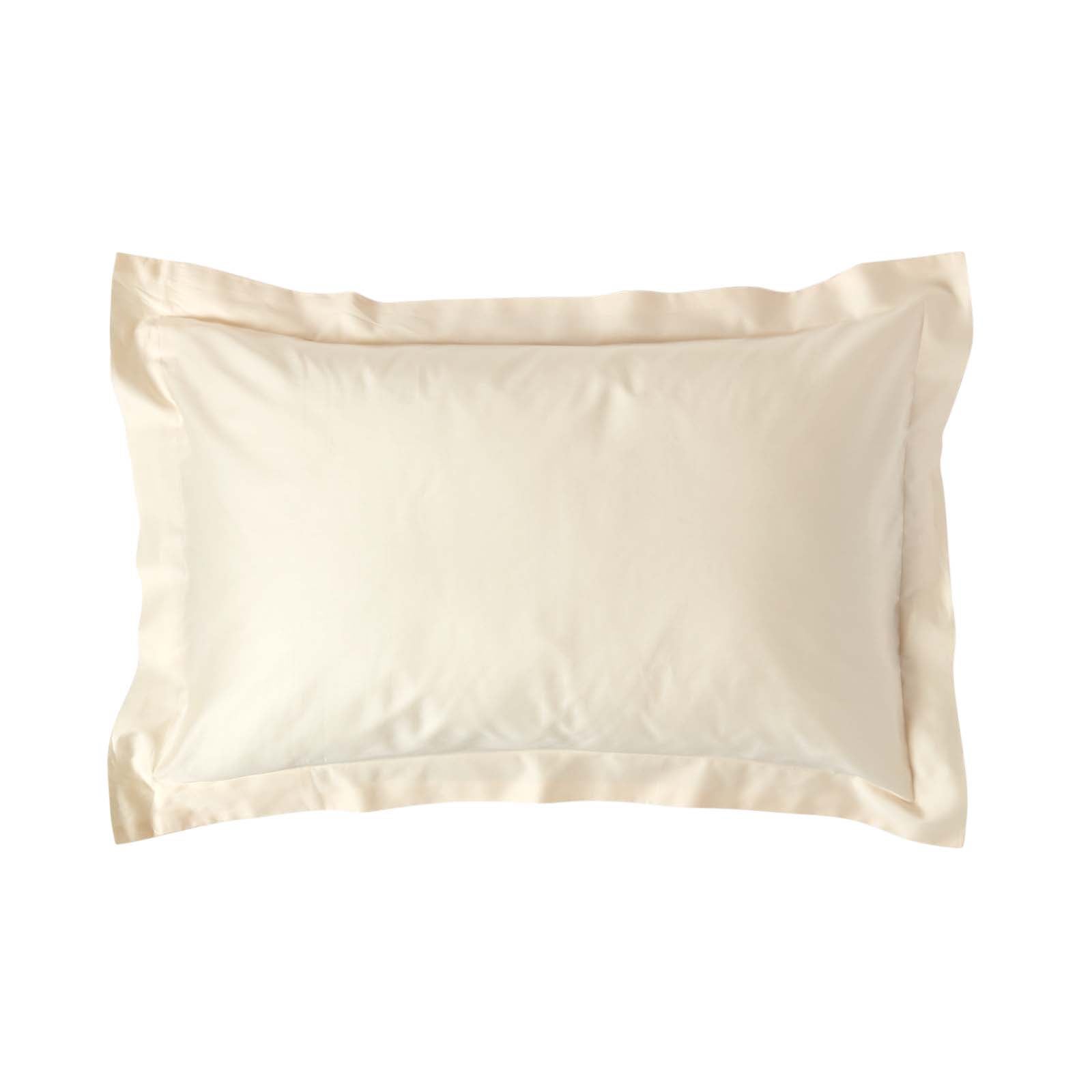 Taie D'oreiller 50x90 Cm En Coton Bio 400 Fils - Coloris Vert Mousse, Percale, Fabriqué Par Homescapes UK