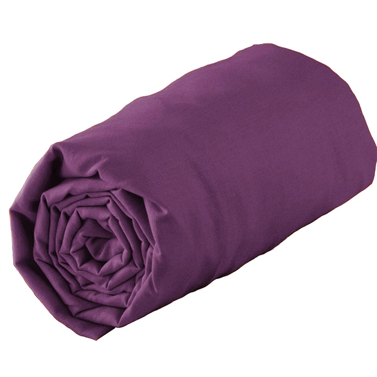 Drap Plat Vintage D. Porthault – 100% Coton – Motif Violettes – Lit Individuel
